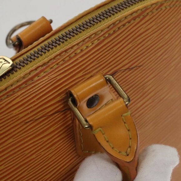 LOUIS VUITTON Epi Alma Hand Bag Yellow LV - Picture 12 of 16